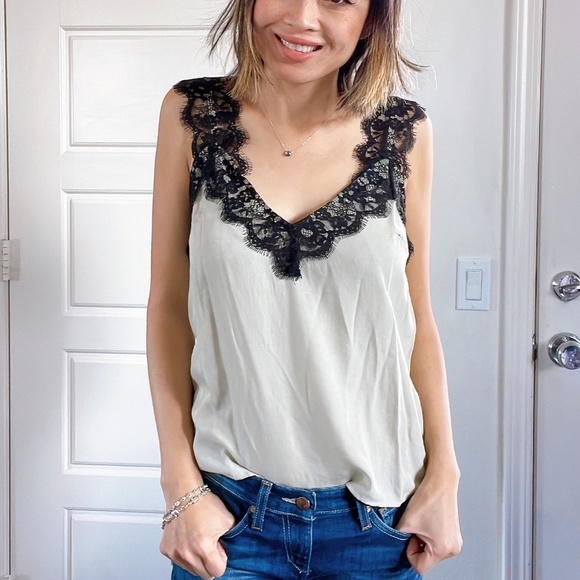 #51 Boho Eyelash lace Tank Top - Picture 12 of 13